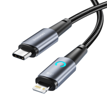 Banggood Toocki TQ X02 PD20W Type C voor Lightning kabel Snel opladen Gegevensoverdracht Dikke koperen geplateerde kernlijn 1M/2M