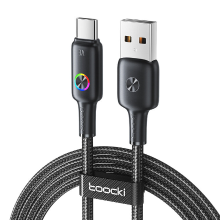 Banggood Toocki TQ X45 3A USB A naar Type C kabel PD snelladen Gegevensoverdracht Koperen kernlijn 1,2 m/1,8 m lang voor iPhone 1