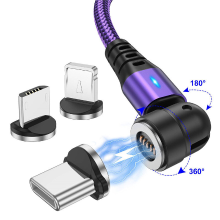 Banggood USLION 5A USB A naar iP/Micro/Type C kabel snel opladen gegevensoverdracht koperen kernlijn 1M/2M lang voor iPhone 12 13