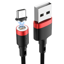 Banggood USLION 5A USB A naar Type C kabel voor snel opladen en gegevensoverdracht, omhuld met gevlochten nylon en met koperen ke