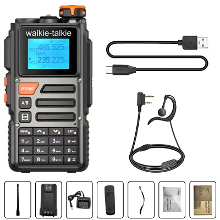 Baofeng BF K69 Hoge Vermogen Walkietalkie Multi Band Draadloze Kopie Frequentie 999CH Type C AM FM DTMF NOAA Draagbare 2