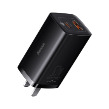 Baseus GaN3 Lite 67W GaN wandlader Type C + USB A Poort PD3.0 QC4.0+ QC3.0 Snel opladen Voor iPhone 13 13 Mini 13 Pro Ma
