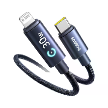 Baseus Lingxi Series 30W Type C naar iP Slimme Uitschakelkabel PD3.0 Snelladen Gegevensoverdracht Verdikte Koperen Kern