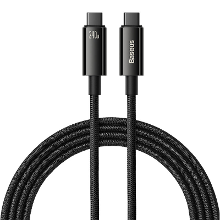 Baseus Tungsten Gold 240W Type C naar Type C Kabel PD3.1 Kracht Delivery Snelladen Gegevensoverdracht Vertind Koperen Ke