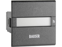 Bauser 3801.2.1.0.1.2 Digitale Bedrijfsuren  Tijdteller Type 3801 Inbouwmaten 45 X 45 Mm