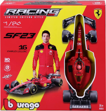 Bburago F1 KIT Ferrari SF23 mit Helm, #16 Leclerc 1:24 Auto