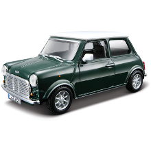 Bburago Mini Cooper 1960 1:32 Groen/wit