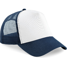 Beechfield Baseballcap   navy/wit   truckers pet   volwassenen   verstelbaar