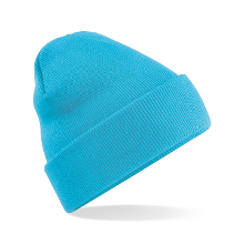 Beechfield Beanie Wintermuts   100% soft Acryl   lichtblauw   Super soft   Brede omslag band   dames