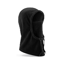 Beechfield Bivak muts / balaclava   Wintermuts   zwart   100% fleece polyester   windvanger