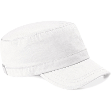 Beechfield leger/army vrije tijd en outdoor pet/cap   wit   volwassenen   gespsluiting