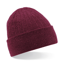 Beechfield Thinsulate Wintermuts Beanie   Heren/Dames   100% acryl wol   bordeaux rood
