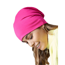Beechfield Wintermuts Beanie Hemsedal   fuchsia roze   heren/dames   katoen