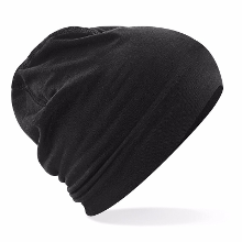 Beechfield Wintermuts Oslo   zwart   volwassenen   Katoen/Elasthan   sport muts beanie   gebreid