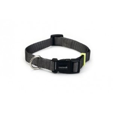 Beeztees Nylon Halsband Uni Donkergrijs Voor De Hond 26 40 Cm