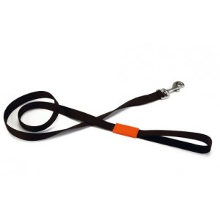 Beeztees Nylon Hondenriem Uni Donkerbruin 120 Cm X 25 Mm