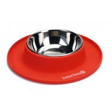 Beeztees Siliconen Voerbak Rood (650648) Per Stuk