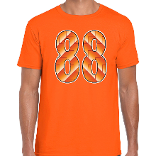Bellatio Decorations 88 Holland supporter t shirt oranje voor heren