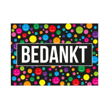 Bellatio Decorations Bedankt ansichtkaart   A5 formaat