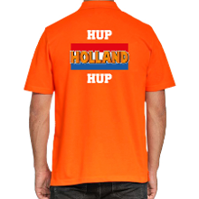 Bellatio Decorations Grote maten oranje polopoloshirt Holland / Nederland supporter hup Holland hup EK/ WK voor heren