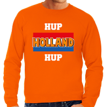Bellatio Decorations Grote maten oranje sweater / trui Holland / Nederland supporter hup Holland hup EK/ WK voor heren