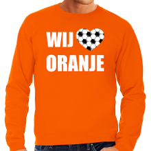 Bellatio Decorations Grote maten oranje sweater / trui Holland / Nederland supporter wij houden van oranje EK/ WK heren