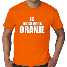Bellatio Decorations Grote maten oranje t shirt Holland / Nederland supporter ik juich voor oranje EK/ WK voor heren