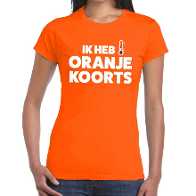 Bellatio Decorations Koningsdag Oranje koorts t shirt oranje dames