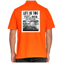 Bellatio Decorations Koningsdag polo voor heren   vintage poster   oranje   oranje feestkleding