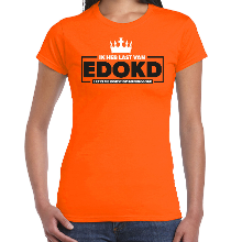 Bellatio Decorations Koningsdag verkleed T shirt voor dames   extreme dorst op koningsdag   oranje   feestkleding