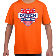 Bellatio Decorations Nederland / Dutch schild supporter t shirt oranje voor kinder