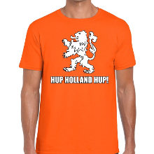 Bellatio Decorations Nederland supporter t shirt Hup Holland Hup oranje voor heren