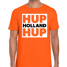 Bellatio Decorations Nederlands elftal supporter shirt Hup Holland Hup oranje voor da