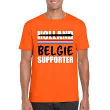 Bellatio Decorations Oranje Belgie shirt voor teleurgestelde Holland supporters heren