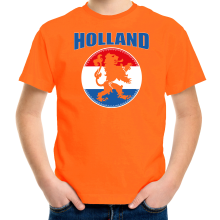 Bellatio Decorations Oranje fan t shirt voor kinderen   Holland met oranje leeuw   Nederland supporter   Koningsdag