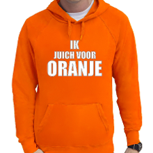 Bellatio Decorations Oranje hoodie Holland / Nederland supporter ik juich voor oranje EK/ WK voor heren