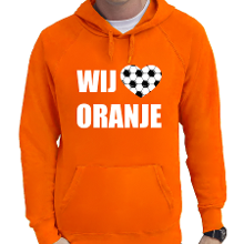 Bellatio Decorations Oranje hoodie Holland / Nederland supporter wij houden van oranje EK/ WK voor heren