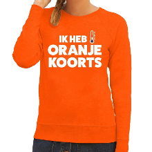 Bellatio Decorations Oranje Koningsdag Oranje koorts sweater dames