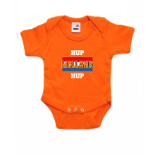 Bellatio Decorations Oranje romper hup Holland hup Holland / Nederland supporter voor babys