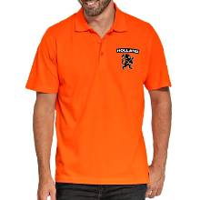 Bellatio Decorations Oranje supporter poloshirt   Holland   met zwarte leeuw   voor heren   Koningsdag kleding