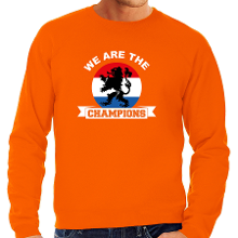 Bellatio Decorations Oranje sweater / trui Holland / Nederland supporter we are the champions EK/ WK voor heren
