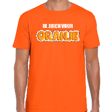 Bellatio Decorations Oranje t shirt Holland / Nederland supporter ik juich voor oranje EK/ WK voor heren