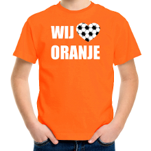 Bellatio Decorations Oranje t shirt Holland / Nederland supporter wij houden van oranje EK/ WK voor kinderen