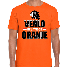 Bellatio Decorations Oranje t shirt Venlo brult voor oranje heren   Holland / Nederland supporter shirt EK/ WK