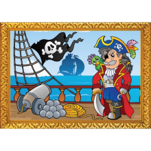 Bellatio Decorations Piraten poster boot   A2 formaat   piraten thema