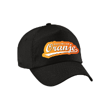 Bellatio Decorations Supporter van oranje pet / cap zwart voor volwassenen   EK / WK   Nederland fan