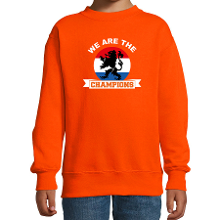 Bellatio Decorations We are the champions oranje sweater / trui Holland / Nederland supporter EK/ WK voor kinderen