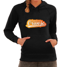 Bellatio Decorations Zwarte hoodie Holland / Nederland supporter van oranje EK/ WK voor dames