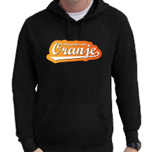 Bellatio Decorations Zwarte hoodie Holland / Nederland supporter van oranje EK/ WK voor heren