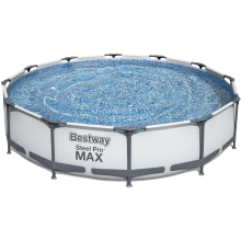 Bestway Zwembad steel pro max set rond 366 Incl. Filterpomp (220 240V)